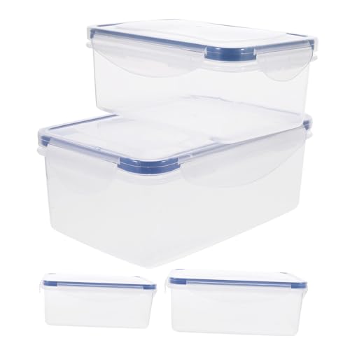 Artibetter 4個 シリコン製弁当箱 密閉蓋付き 食品保存容器 軽量スタッカブル 電子レンジ 食洗機対応 キャンプやアウトドアに キッチン整理用サ