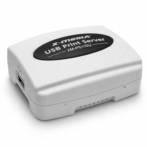 Image of X-MEDIA XM-PS110U 1-Port 10 /100Mbps Fast Ethernet USB Print Server | USB 2.0 Port Network Print Server