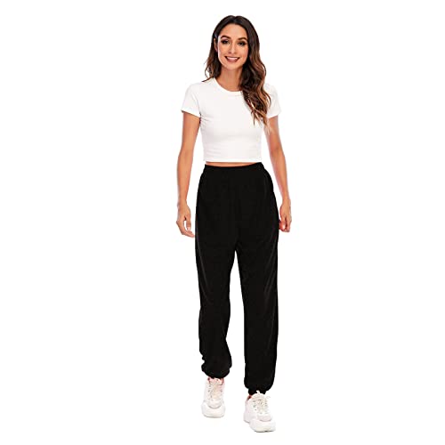 Sweatpants for Women Baggy High Waisted Joggers Sweatpants Plus Size Casual Sweat Pants Comfy Cotton Workout Pants4