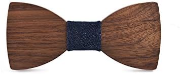 Bowtie Handmade Customized Solid Wood Bow Tie Creative Wedding Wooden BowTie Necktie with Box