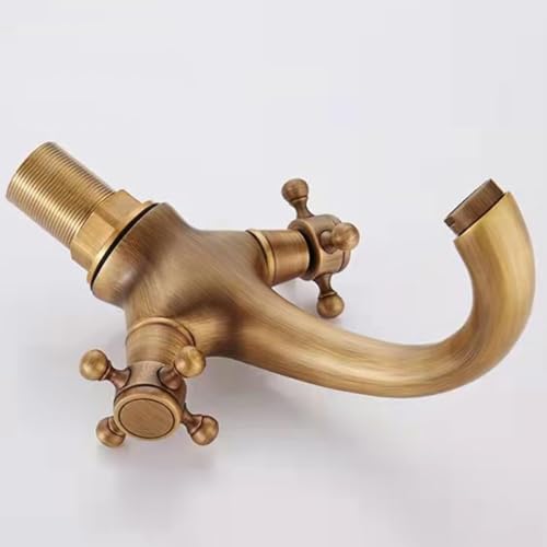 Grifo de lavabo retro vintage negro para renovar baños antiguos sin cambiar de tuberías 5