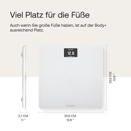 Withings Body — WIFI-verbundene Waage mit Gewichts- und BMI-Tracking, digitale Personenwaage mit App-Synchronisierung über Bluetooth oder… – Ansicht 4