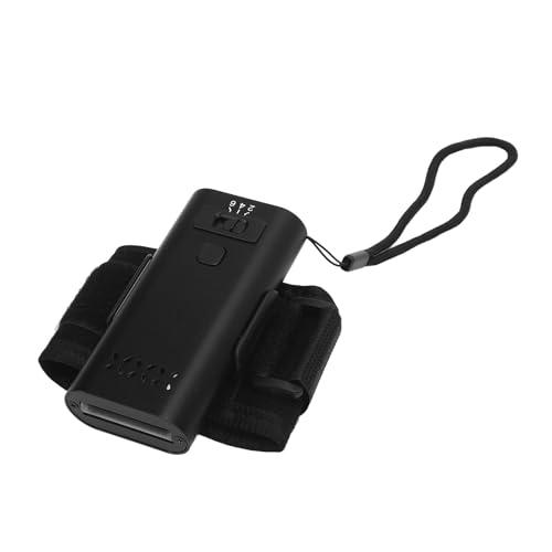 ASHATA LED Nail Lamp, 395nm 6W Aluminum Alloy Gel Curing Light with 3 Adjustable Brightness Levels, 3000mAh Battery, for Nail Art Lash Hair Extensions (Black)