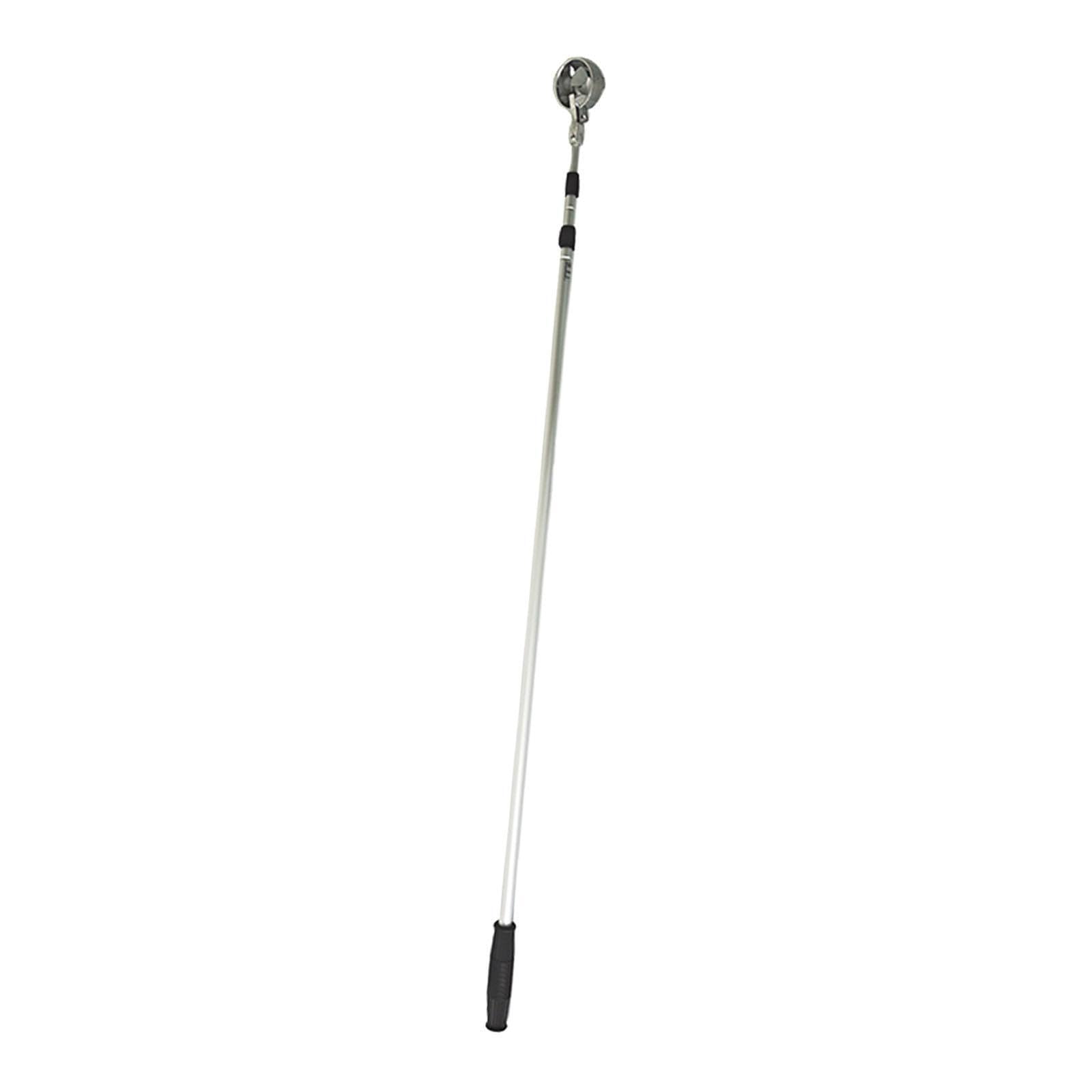Herramienta telescópica para recuperar Pelotas de Golf en Agua, Otras áreas o cercas. Recuperador de Pelotas Golf para Agua con Ajuste telescópico, Plata, 285 cm 3 Secciones