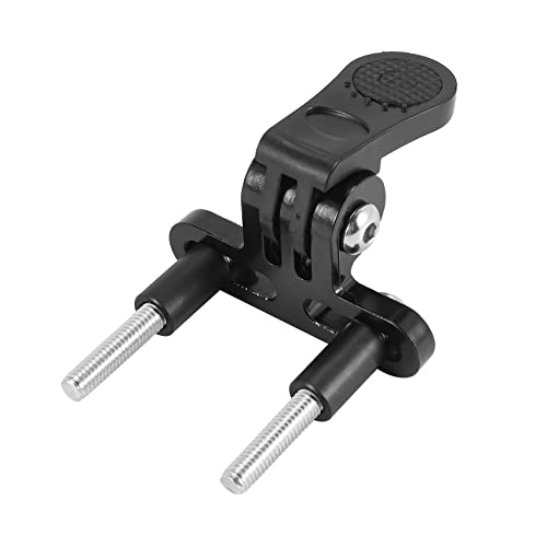 Lizusidtsy Bicycle Headlight Mount Adaptor for Stem Mount Cycling Front Light LED Lamp Holder Bracket Camera Type Connector, black