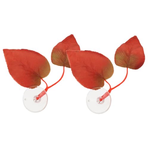 HOUDERCO 2個ベタフィッシュリーフパッド ハンモック 魚の休息スポット シ