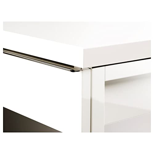 Ikea Bestå Burs Desk, High Gloss White #TOP3