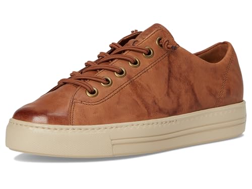 Image of Paul Green Women's Hadley Sneakers, Cognac Sportnappa, 5.5 Medium