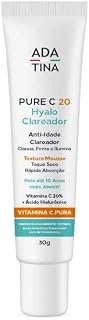 Pure C 20 Hyalo Clareador Vitamina C Pura Clareadora Anti-manchas Ada Tina + Tonico Hyaluronic Bio Solution