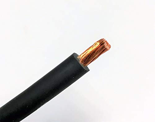 30' FT 8 AWG Gauge Welding & Battery Cable Black USA Copper