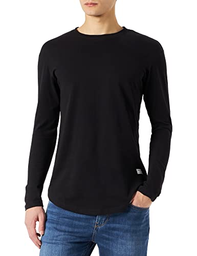 Jack & Jones Herren JJENOA Tee O-Neck LS NOOS Langarmshirt, Schwarz, XL