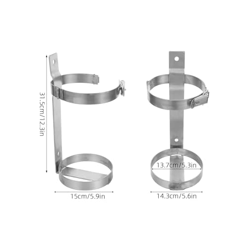 Soporte de extintor para evitar caídas con acero inoxidable de 3kg 2