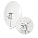 Diesl.com - Kit Antenas parabólicas de televisión satélite Digital - 80cm +...