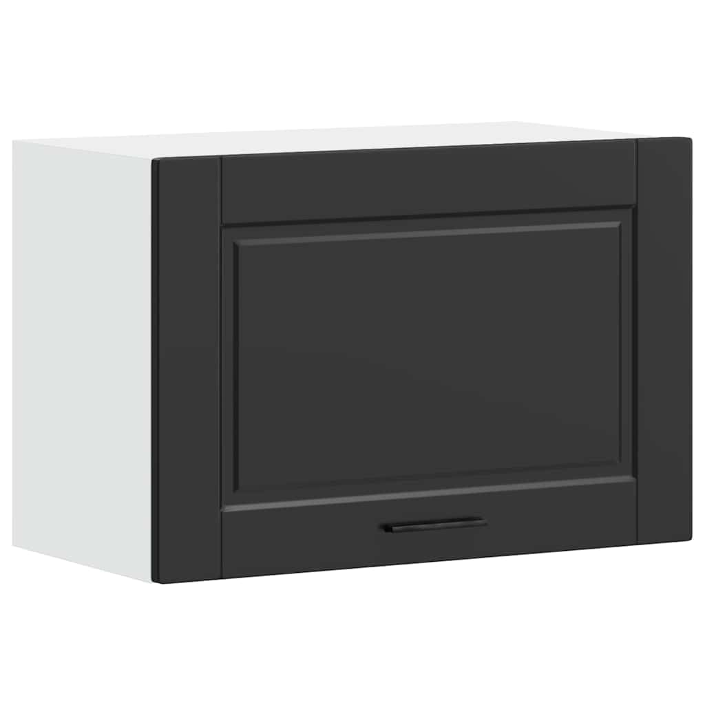 Tomostar Meuble Haut de Cuisine, Armoire Suspendue Cuisine Armoire Murale Porto Noir Bois d'ingénierie 60 x 31 x 40 cm