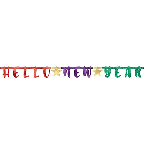 Amscan 120293 Banners 4Ct Ny Ltr Jewel Tone, Multicolor - Image 3