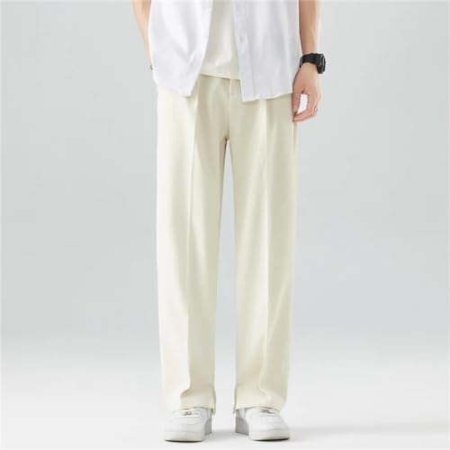Generic Men's Casual Suit Pants Light&Thin Korean Straight Pants Loose Semi-Wide Sweatpants Wide Leg Long Baggy Trousers2