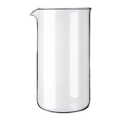 Bodum Transparent Glass Spare Coffee Maker Beaker 8 Cup 1L (34oz) (Pack of 2)
