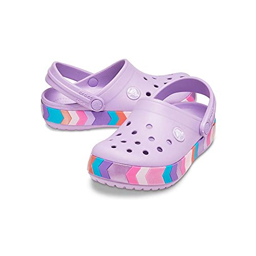 Image of Crocs Unisex Kids Crocband Cheveron Beaded Clog