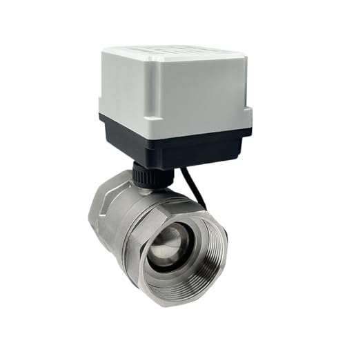 Válvula motorizada de acero inoxidable DN40 de 220V con control de 3 cables de alta resistencia 2