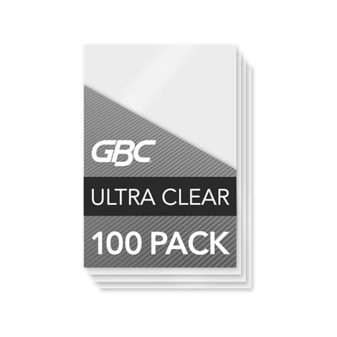 GBC HeatSeal Ultra Clear ID Laminating Pouches 5 Mil Cover