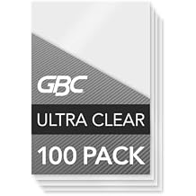 GBC Laminating Sheets, Thermal Laminating Pouches, ID Card Size, 5 Mil, HeatSeal Ultra Clear, 100 Pack 56005