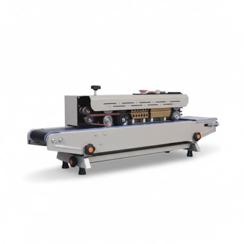 Image of Sonic Industries FR900 Band Sealer Machine for Food Packaging | Heavy Duty Pouch Sealing Machine | Continuous Band Sealer for Plastic, Foil & Laminated Bags | Adjustable Temperature & Speed