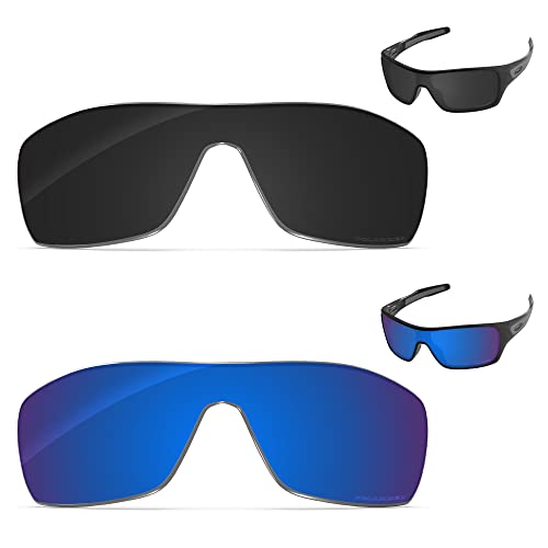 Image of Performance Replacement Lenses Compatible with Oakley Turbine Rotor OO9307 Polarized Etched