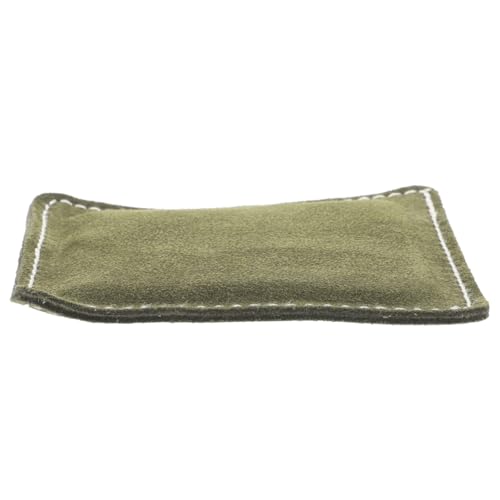 UTHCLO Billiard Cue Cleaning Cloth Soft Leather Polishing Towel Military Green Snooker Cue Shaft Cleaner for Indoor Pool and Snooker Use