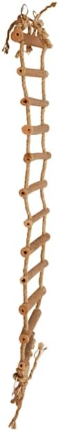 You & Me by Petco Chirp Up The Ladder Rope & Wood Bird Perch Large
