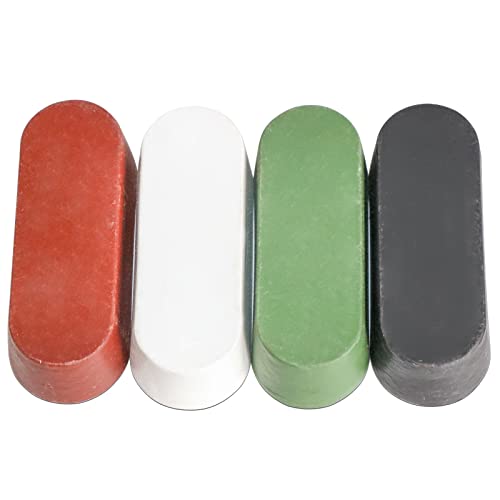 4pc Stainless Steel Metal Polishing Wax Metal Solid Polishing Paste Red Wax Black Wax Blue Wax White Wax Green Wax Surface