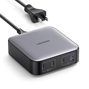 UGREEN 100W USB C Charger, Nexode 4 Ports USB C Charging Station, GaN Fast Desktop Charger Compatible with MacBook Pro, Dell XPS 15, iPhone 15 Pro Max/14, Galaxy S23 Ultra, iPad, Steam Deck and More