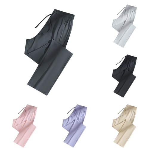 Image of Ice Silk Pants for Women Over 50 - Casual Women's Unisex Ultra | Soft Quick Drying Pants