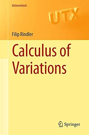 Calculus of Variations 2018th Edition book cover