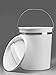 Bel-Art Products F16771-0000, Pail, 8 qt, White Polyethylene, Non-Autoclavable, 1 per Each