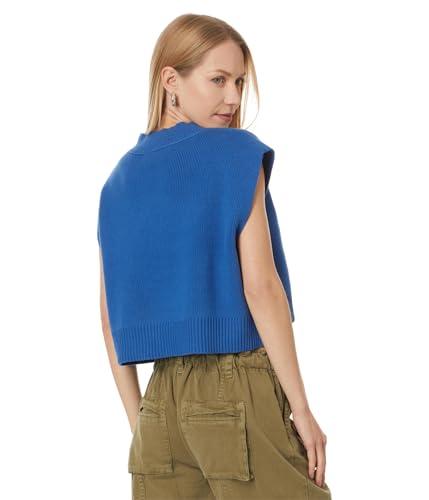 Free People Womens Easy Street Vest Deja Blue Medium2