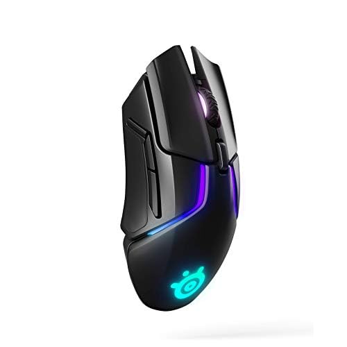 SteelSeries Rival 650 Quantum Wireless Gaming Mouse – Rapid Charging, 12,000 Cpi Dual Sensor, 256 Weight Configs, 8 Zone RGB Lighting