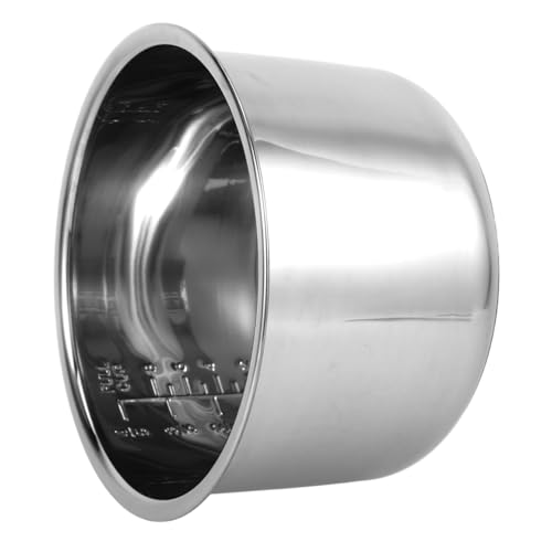 POPETPOP Olla Interior Inoxidable para Olla Eléctrica con Revestimiento Antiadherente y Diseño con para Cocina al Vapor y Menaje de Cocina Doméstico y Profesional