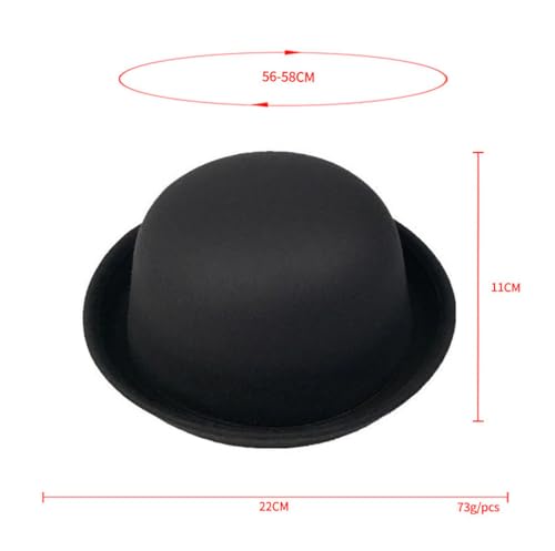 Chapeau melon noir vintage taille 56-58cm pour compléter votre style rétro - 2