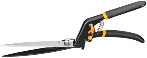 Fiskars Rasenkantenschere GS21, Soft-Touch Griff, Länge 31 cm, Stahl/Kunststoff, Schwarz/Orange, Solid, 1026826