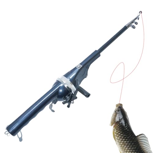Canne à pêche portable pour mer et rivière combo pliable adulte enfant