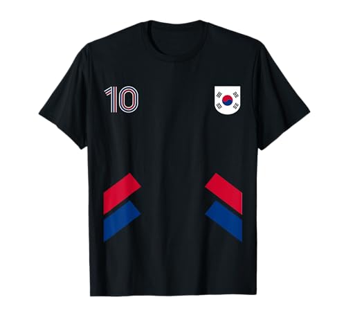 Retro10 South Korea Football South Korea Soccer Flag T-Shirt