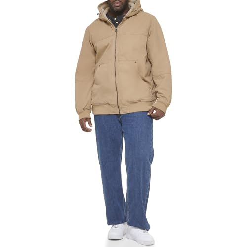 Image of Levi's Men's Workwear Cotton Canvas Hooded Bomber Jacket