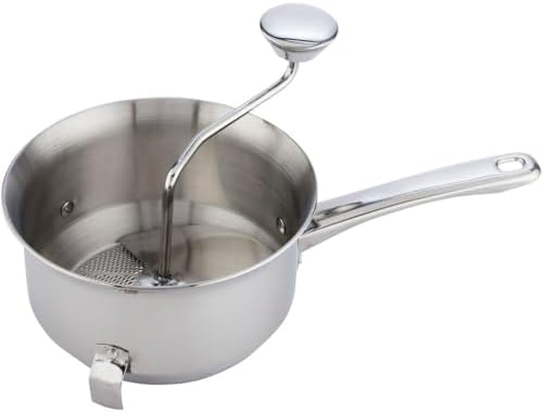 Norpro, Silver Multi-Purpose Food Mill, Stainless Steel, 2 qt image 4
