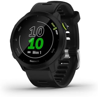 Garmin Forerunner 55 GPS 42mm Running Smartwatch, Easy to use, Li...