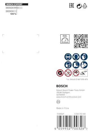 Disque diamanté Bosch meuleuse d'angle carrelage dur pierre 76mm - 5