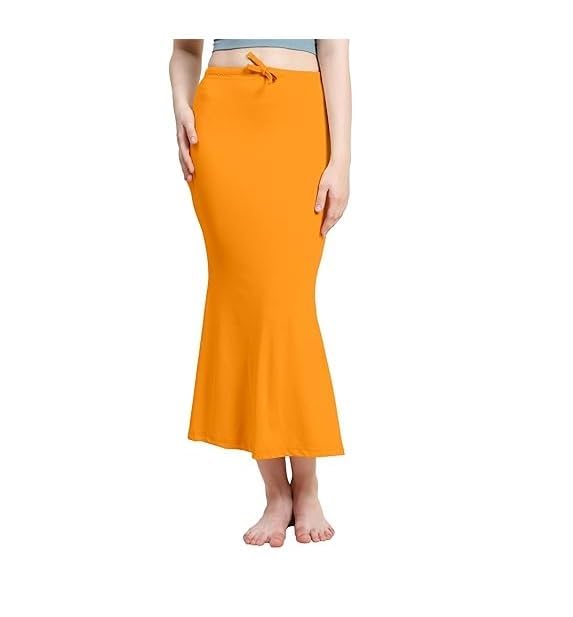 Image of Women's Soft Comfy Pleated Saree Fishcut I Saree Shapewear Flare Petticoat for Women, Lycra Cotton Blended, Petticoat, Skirts for Women, Shape Wear Dress for Saree