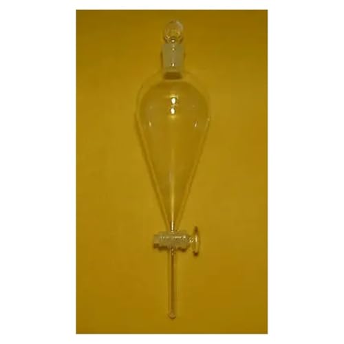 Ampoule à décanter en verre 500 ml rodage 24/29 de haute précision avec tube à goutte