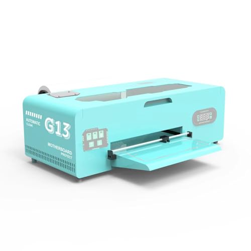 Image of A3 DTF Printer 1390 Printhead, DTF Transfer Printing Machine for T-Shirts, with White Ink Circulation & Semi-Auto Cleaning,Includes Software, 5x250ml Ink, Film and Powder