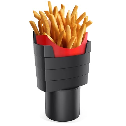 Soporte para papas fritas de auto con dip para salsas miniatura 1