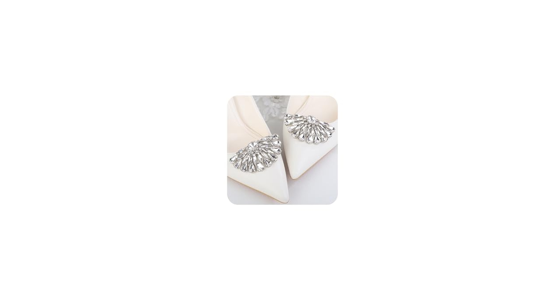 Amazon.com: JWICOS 2Pcs Shell Shoe Clips Crystal Shoe Clips